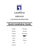 Предварительный просмотр 1 страницы LevelOne NetCon WBR-6000 Quick Installation Manual