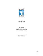 Предварительный просмотр 1 страницы LevelOne PLI-2040 User Manual