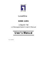 Предварительный просмотр 1 страницы LevelOne ProCon GSW-1291 User Manual