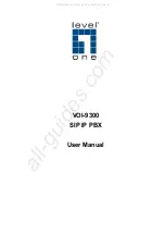 LevelOne SIP IP PBX VOI-9300 User Manual preview