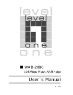 LevelOne WAB-2000 User Manual preview