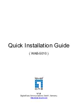 LevelOne WAB-5010 Quick Installation Manual preview