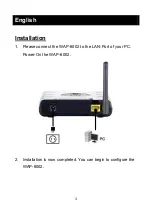 Preview for 3 page of LevelOne WAP-6002 Quick Installation Manual