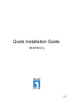 Предварительный просмотр 1 страницы LevelOne WAP-8123 Quick Installation Manual