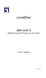 LevelOne WBR-2400TX User Manual предпросмотр