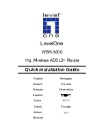 Предварительный просмотр 1 страницы LevelOne WBR-3600 Quick Installation Manual