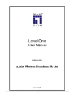 Preview for 1 page of LevelOne WBR-6001 User Manual