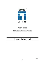 Предварительный просмотр 1 страницы LevelOne WBR-6006 User Manual