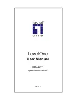 LevelOne WBR-6011 User Manual предпросмотр