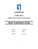 LevelOne WBR-6603 Quick Installation Manual предпросмотр