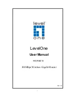 Предварительный просмотр 1 страницы LevelOne WGR-6013 User Manual