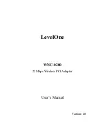 LevelOne WNC-0200 User Manual preview