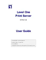 Предварительный просмотр 1 страницы LevelOne WPS-0104 User Manual