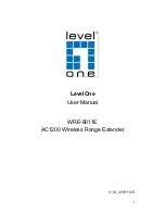 Предварительный просмотр 1 страницы LevelOne WRE-8011E User Manual