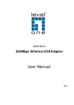 LevelOne WUA-0614 User Manual preview