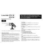 Предварительный просмотр 2 страницы Levenhuk DTX 30 User Manual