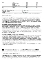 Preview for 10 page of Levenhuk Wezzer Cook MT20 User Manual