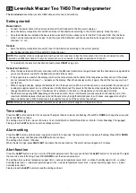 Preview for 6 page of Levenhuk Wezzer Teo TH50 User Manual