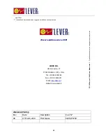 Предварительный просмотр 63 страницы LEVER SRL EC1000 Series User Manual