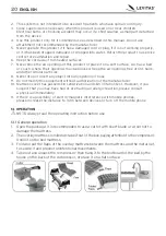 Предварительный просмотр 20 страницы LEVITAS LAD561 Instruction Manual