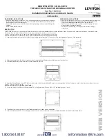 Предварительный просмотр 1 страницы Leviton 17A00-9 Installation Instructions And User Manual