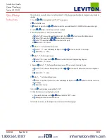 Предварительный просмотр 10 страницы Leviton 4000-R series Installation Manual