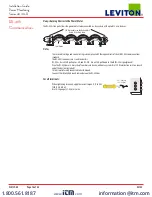 Предварительный просмотр 16 страницы Leviton 4000-R series Installation Manual