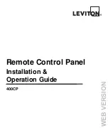 Leviton 400CP Installation & Operation Manual preview