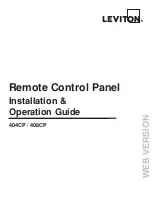 Предварительный просмотр 1 страницы Leviton 404CP Installation & Operation Manual