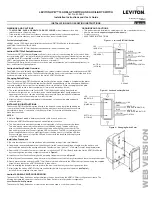 Leviton 40A00-1 Installation Instructions And User Manual preview