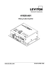 Leviton 41920-A01 Manual preview