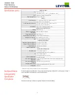 Preview for 2 page of Leviton 41OUM Series Installation Manuals