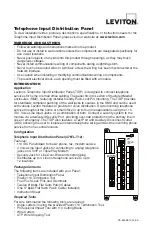 Leviton 476TL-T12 Instruction Sheet предпросмотр