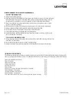 Preview for 2 page of Leviton 5R1UD-S12 Instructions For Use Manual