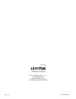 Предварительный просмотр 10 страницы Leviton 5R1UD-S12 Instructions For Use Manual