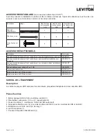 Предварительный просмотр 13 страницы Leviton 5R1UD-S12 Instructions For Use Manual