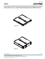 Предварительный просмотр 1 страницы Leviton 5R1UM-S08 Instructions For Use Manual