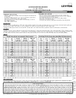 Leviton 75A00-2 Installation Instructions And User Manual предпросмотр