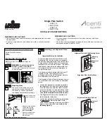 Leviton Acenti AC201-1L Installation Instructions preview