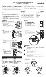 Leviton Decora IPHS5 Series Instruction Sheet preview