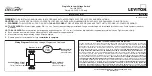 Preview for 1 page of Leviton DECORA PLUS 56021 Installation