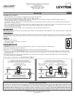 Предварительный просмотр 1 страницы Leviton Decora Sureslide 6629-3, 1.5A Installation Manual