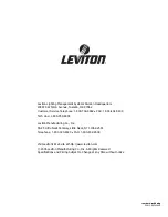 Предварительный просмотр 196 страницы Leviton EZ-MAX User Manual