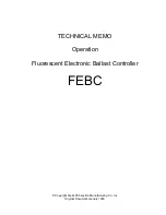 Preview for 1 page of Leviton FEBC Operation Manual