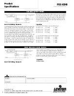 Preview for 3 page of Leviton FEC-EDB Speccifications