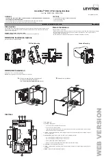 Preview for 1 page of Leviton GreenMax  DRID0-C02 Quick Start Manual