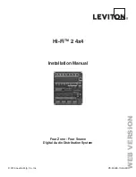 Preview for 1 page of Leviton Hi-Fi 95A02-3 Installation Manual