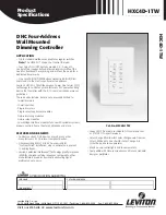 Preview for 1 page of Leviton HXC4D-1TW Product Specifications