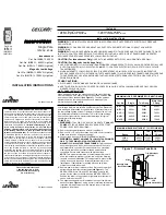 Preview for 1 page of Leviton INI06-10 Installation Instructions