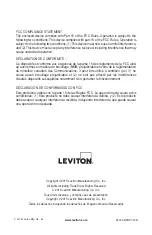 Предварительный просмотр 48 страницы Leviton LumaCAN NPRPT-002 Installation Manual